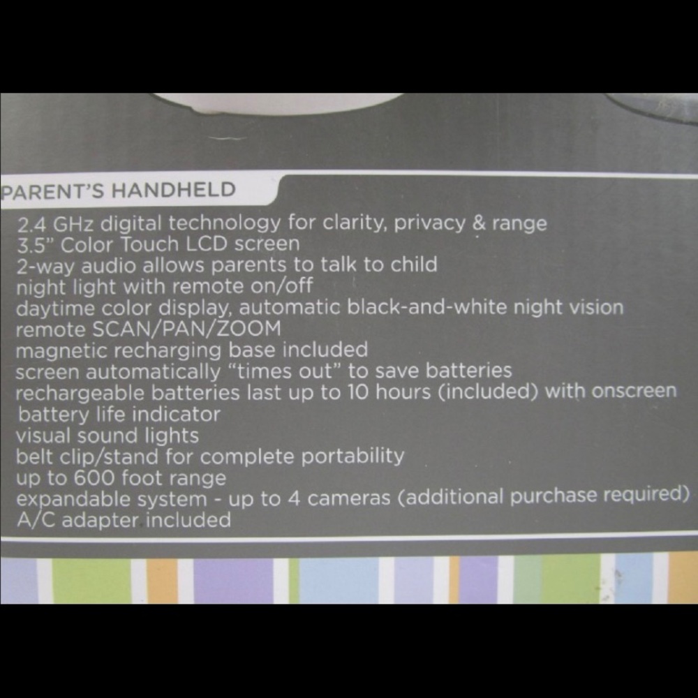 Summer Infant InTouch Touchscreen Dual Two Monitor - Picture 4 of 8